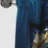 Abstract Geode Gold And Blue Marble II - Abstract Marble Marble Blackout Curtain - 1 Panels-107537106