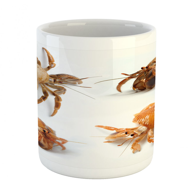 Grande tasse à café crabes