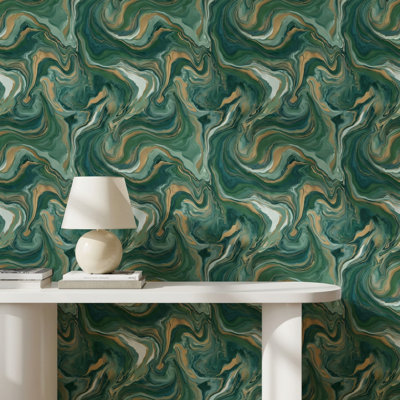 Papier peint fluide Shades Of Green