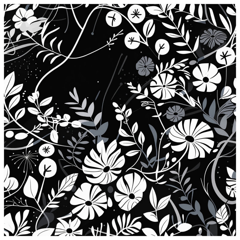 Tapis de bain floral Boho, 34 po L x 21 po L