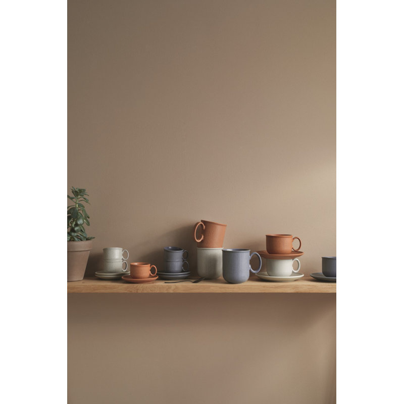 Thomas Clay Stoneware Saucer, Earth