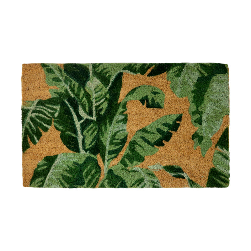 Ackley Non-Slip Floral Indoor / Outdoor Doormat
