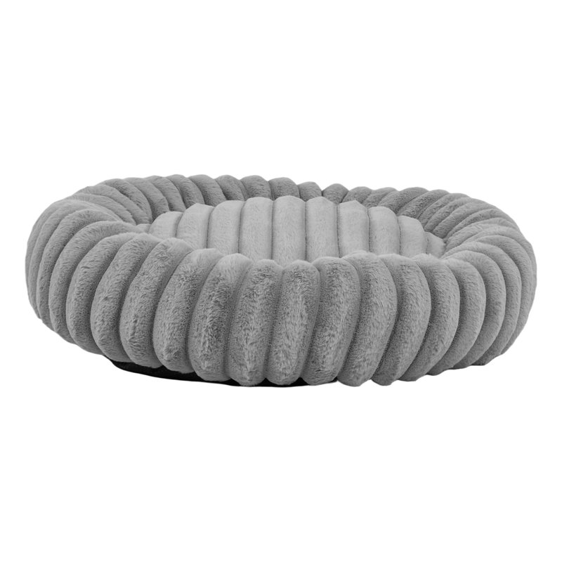 Faux Fur Pet Bed, Grey, 70cm W x 70cm D