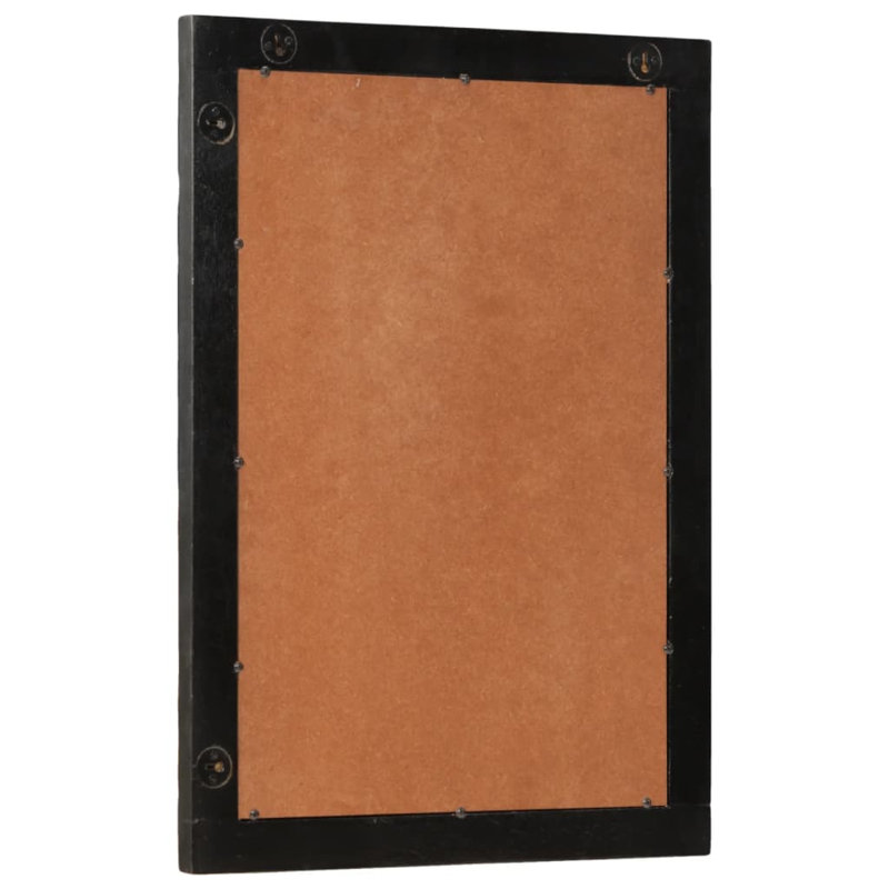 Sundee Solid Wood Wall Mirror, Black