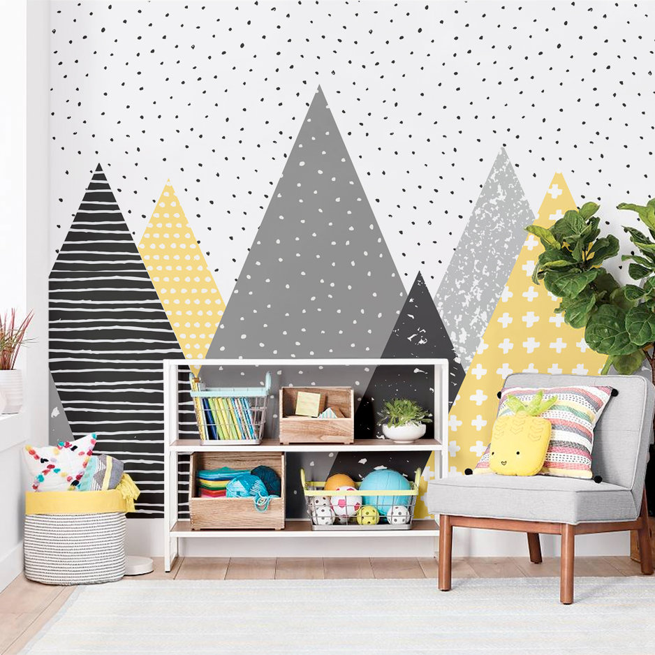 Sandoval Kids Mountains Peel and Stick Wallpaper Roll Zoomie Kids 