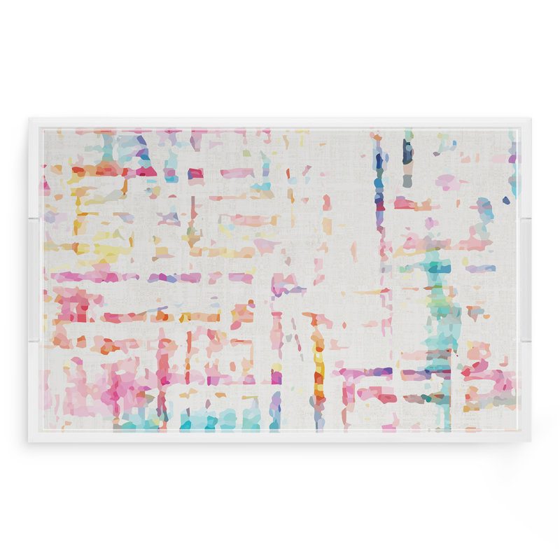 Plateau décoratif rectangulaire Coco, L 12,5 po x P 7,75 po x H 2 po