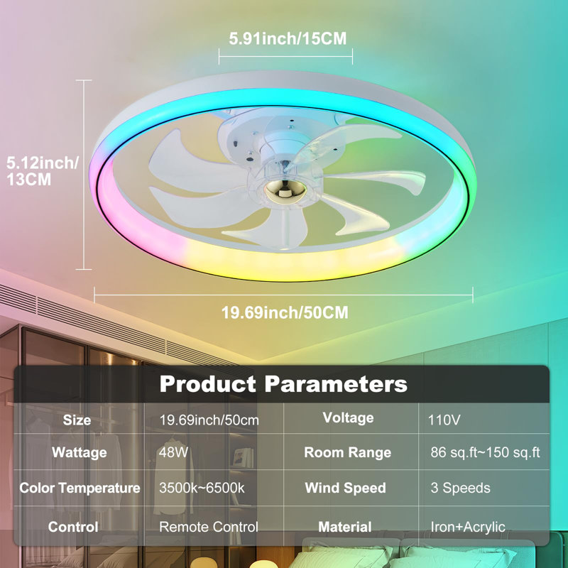 Ceiling Fan with LED Lights