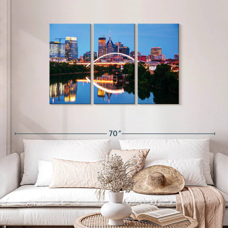 Nicci, Nashville, Tennessee, paysage urbain, H 28 po x l 45 po