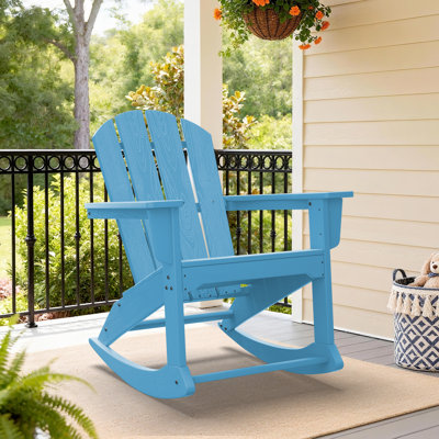 HDPE Wooden Rocking Adirondack Chair