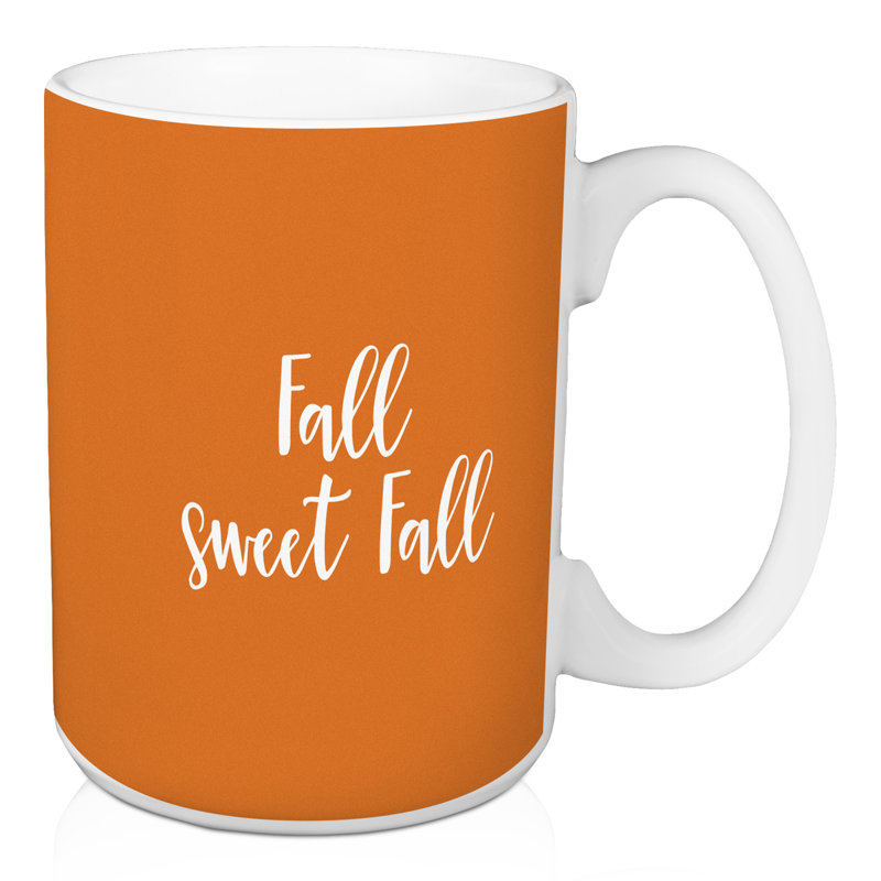 Grande tasse à café automne Okelley, Orange
