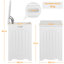 40x40cm Large Square Laundry Hamper  with Hinged Lid Laundry Sorter