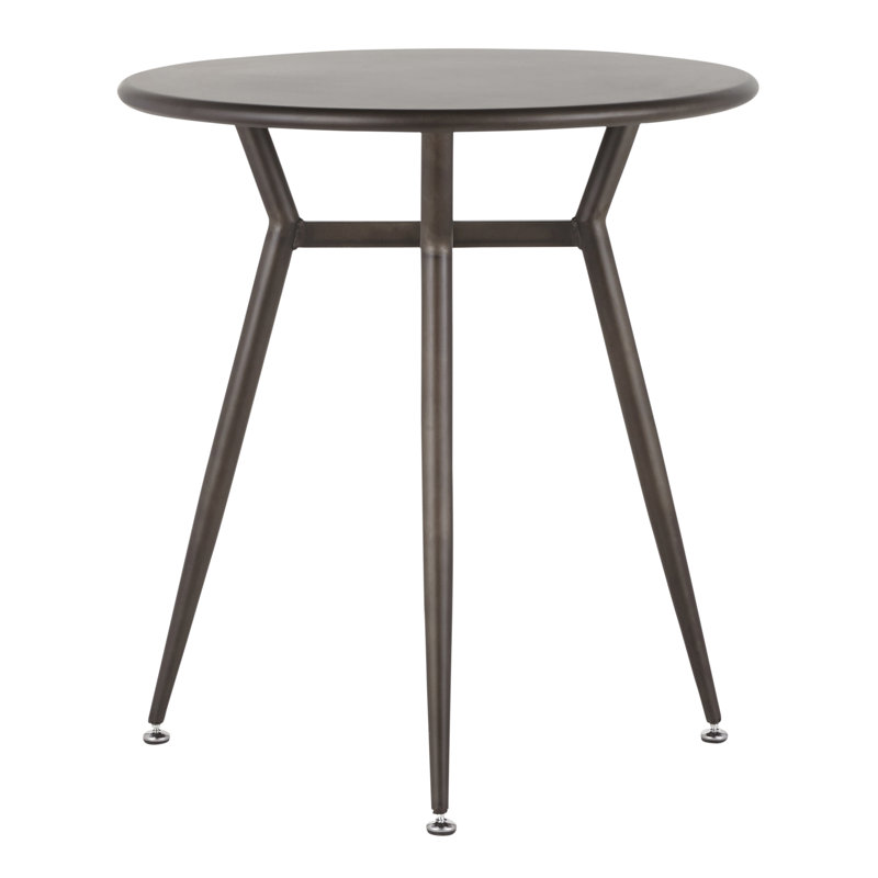 Table ronde en métal antique
