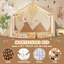 Lit simple Montessori avec baldaquin, structure de lit pour tout-petits en bois-513684957-513684958