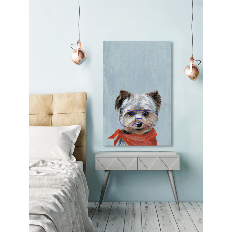«Sassy Dog», reproduction sur toile tendue, H 18 po x l 12 po x P 1,5 po