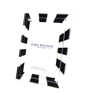 Black & White Acrylic Sunburst Frame