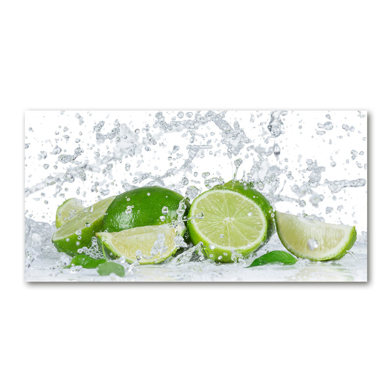 Limes And Water - No Frame Print on Canvas