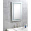 Miroir de salle de bain à DEL avec éclairage avant et arrière, anti-buée, mémoire