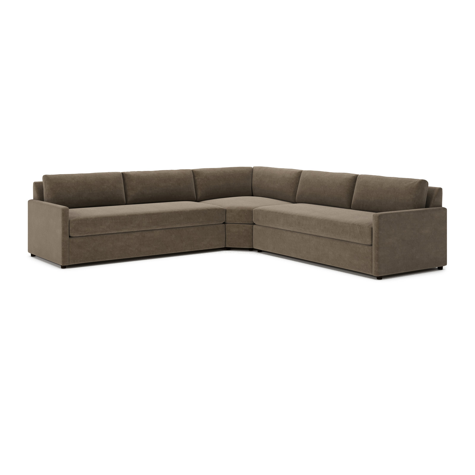 Damari Sectional, Andrew Driftwood Performance Chenille
