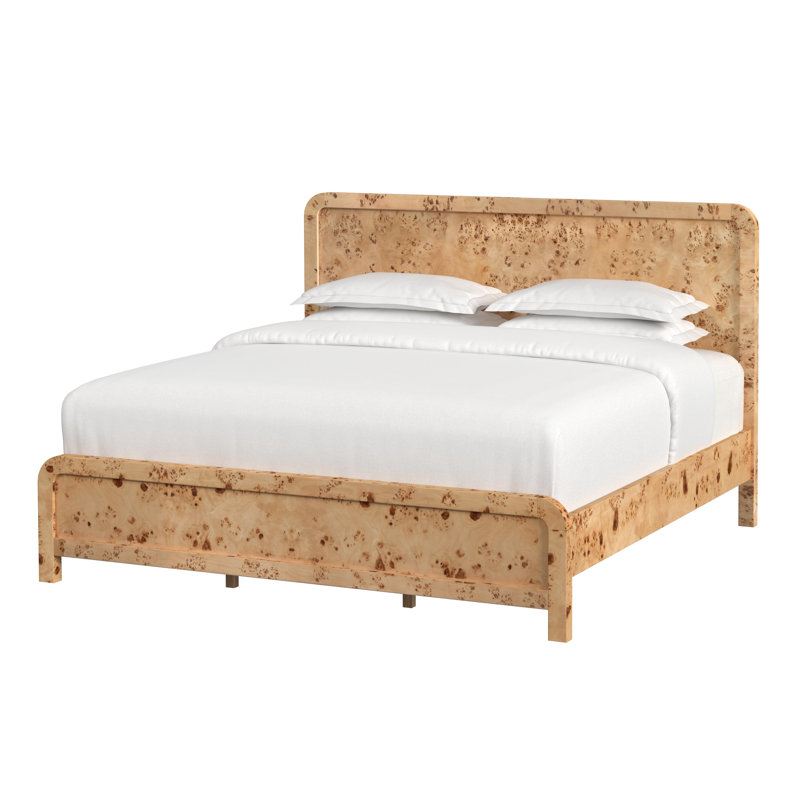 Cora King Burl Panel Bed