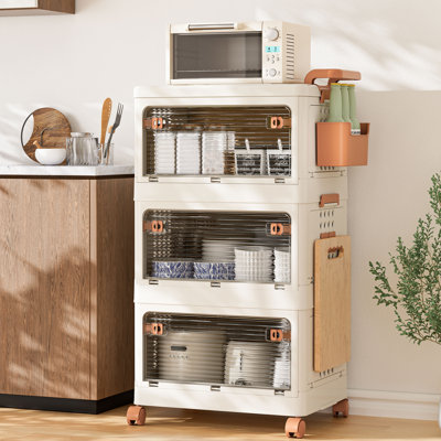 Extra Large Functional Plastic Storage Bins with Wheels