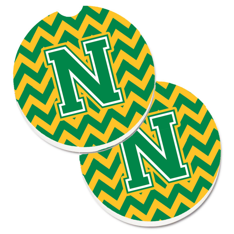 Sous-verre pour voiture, N, Vert/doré
