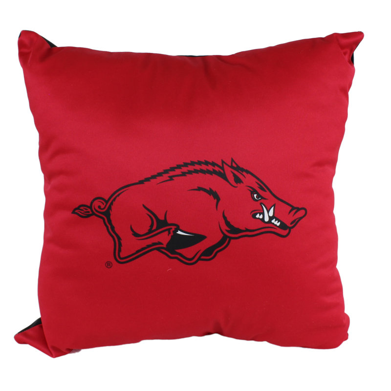 NCAADP18 Reversible Throw Pillow, Arkansas Razorbacks