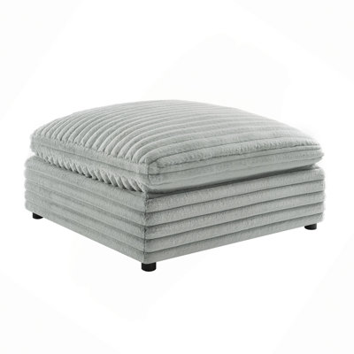 Repose-pieds carré en polyester 40 po Jenny
