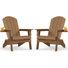 Ensemble de 2 chaises longues pliantes pour l'extérieur avec porte-gobelets pour terrasse et piscine