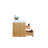 23.3'' Wall Mounted Single Bathroom Vanity Base Only-57912185