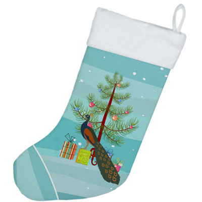 Indian Peacock Peafowl Christmas Stocking