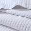 Courtepointe blanche 2 pièces pour lit simple / simple TG - Microfibre avec rembourrage en coton, réversible, crée un espace de chambre paisible dans un motif de corail réversible, et mélange, lavable à la machine-121162265-121162268