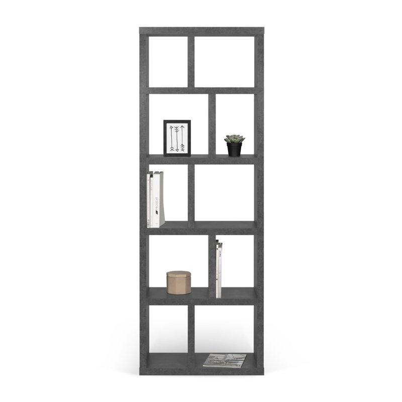 Bibliothèque cubes Stetson, Béton, (5 tablettes) H 78 po x l 28 po x P 13 po