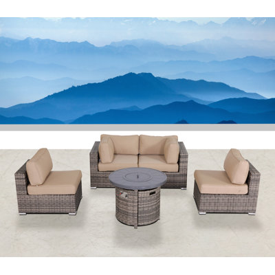 Causeuse Alieyah avec coussin Sunbrella