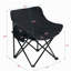 2 chaises de camping d'extérieur pliables / portatives, sac de transport, noir