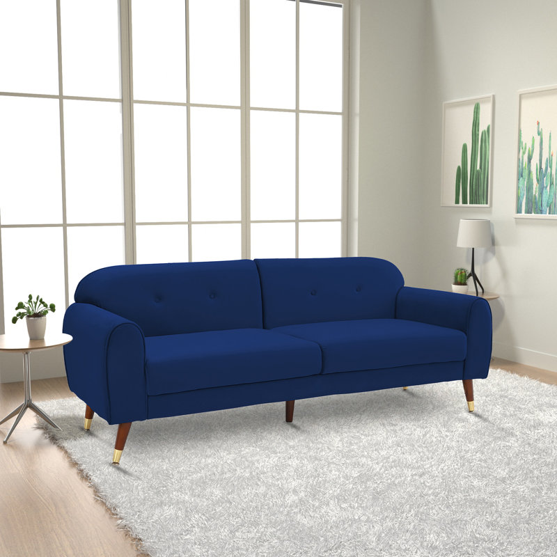 " Velvet Sofa, Navy Velvet