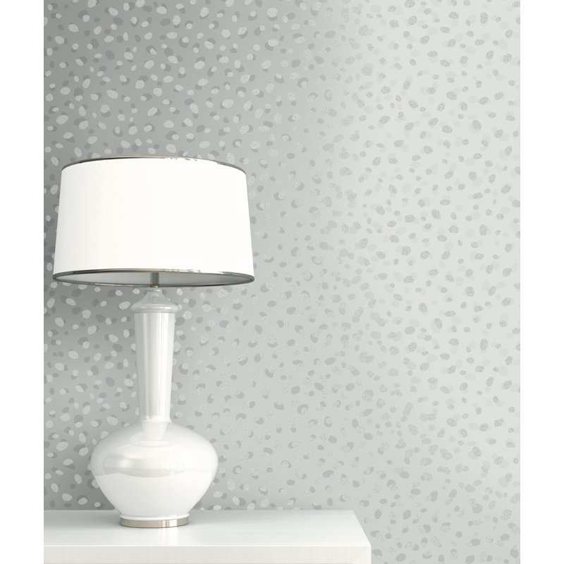 Atreju 10.05m x 53cm Wallpaper Roll, Silver/Grey