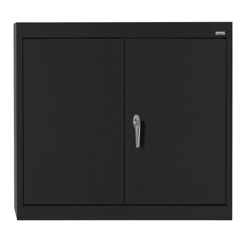 Steel Single Storage Cabinet ( 26'' H x 30'' W x 12'' D), Black