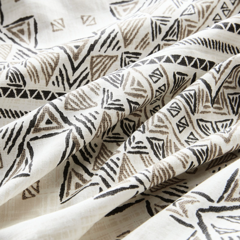 4 pièces édredon imprimé avec coussin décoratif noir / double / grand. Tissu en microfibre, rembourrage, conception d'inspiration mondiale. Oreiller lavable à la machine. Imprimé. Rembourrage. Caractéristique.