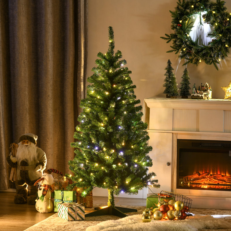 Grand arbre de Noël artificiel pré-éclairé, 4'11"