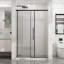Porte de douche de 48 à 72 po, verre trempé épais de 6 mm, revêtement facile, finition noire mate, roulettes en acier inoxydable, ouverture réversible, performance imperméable et bon fonctionnement pour le verre de la salle de bain