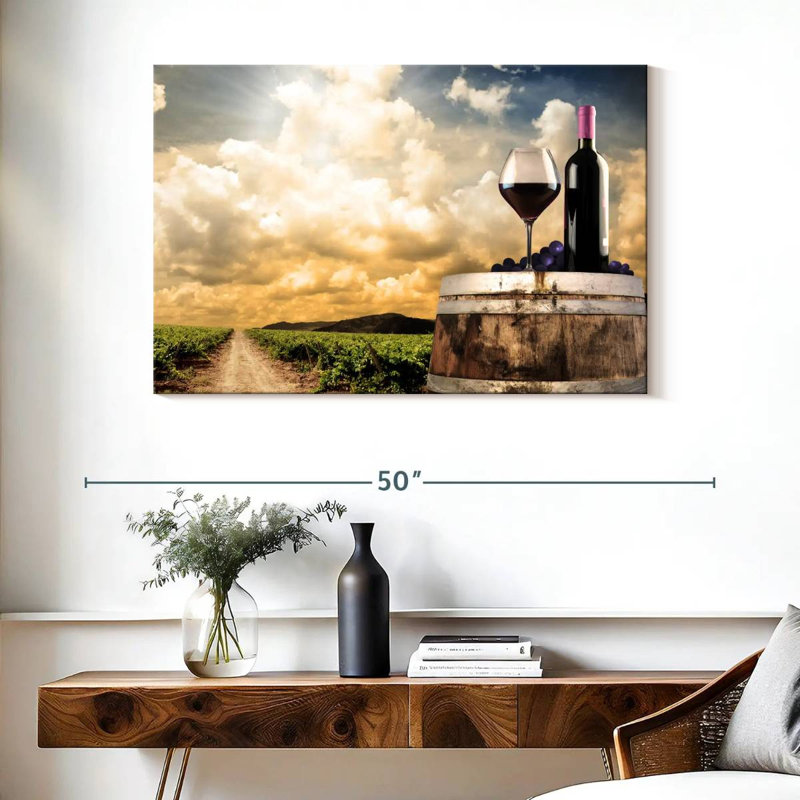 Vin rouge Yarlin, H 26 po x l 39 po