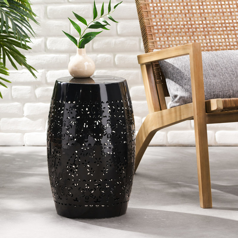 Table d'appoint carrée, avec détails en dentelle, structure de table, moderne, dimensions