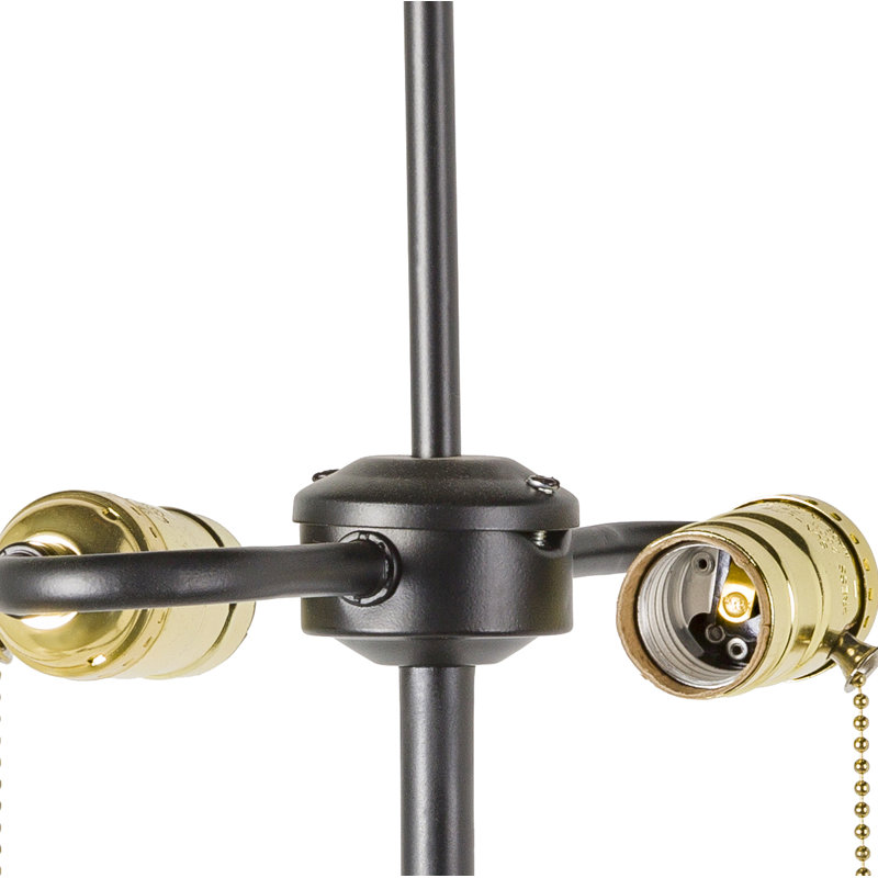Lampe sur pied 62 po Kenley, Noir / brun