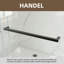 55-59 "x 72", porte de douche coulissante double sans cadre - verre trempé avec revêtement facile à nettoyer, installation réversible, rail en acier inoxydable silencieux-113284248