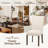 Upholstered Linen Wooden Dining Chairs-303141209