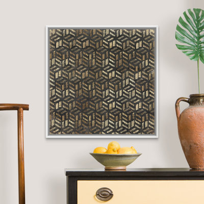 Reproduction d’art sur toile, "Golden art deco III" par Aimee Wilson