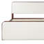 Structure de lit Pavelle de style Mid-Century moderne avec tête et pied de lit tapissier, aucun sommier nécessaire-129390888-129390887