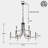 Naydene 9 - Light Iron Dimmable Chandelier