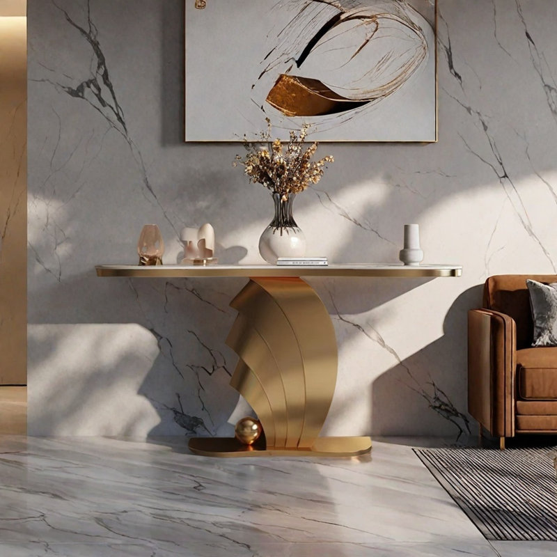 Console Modern Luxury Art, H 33,46 po x l 59,06 po x P 15,75 po