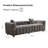 87.4-inch cloud sofa, the medieval cloud sofa in the living room, a large-sized fabric three-seater-1757017536